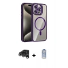 MARSİLYAN™- iPhone 15 Pro Max Kılıf Yadigar Asil Koleksiyonu - Siyah Joko Magic 5D Cam + Raze Metal Kamera Lens - GS