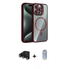 MARSİLYAN™- iPhone 15 Pro Max Kılıf Yadigar Asil Koleksiyonu - Siyah Joko Magic 5D Cam + Raze Metal Kamera Lens - SH
