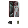 MARSİLYAN™- iPhone 15 Pro Max Kılıf Yadigar Asil Koleksiyonu - Siyah Joko Magic 5D Hayalet Cam + Raze Metal Kamera Lens - TMGI