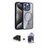 MARSİLYAN™- iPhone 15 Pro Max Kılıf Yadigar Asil Koleksiyonu - Siyah Vanessa Magic Cam + Raze Metal Kamera Lens - LT