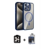 MARSİLYAN™- iPhone 15 Pro Max Kılıf Yadigar Asil Koleksiyonu - Siyah Vanessa Magic Cam + PVD Metal Kamera Lens - TU