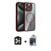 MARSİLYAN™- iPhone 15 Pro Max Kılıf Yadigar Asil Koleksiyonu - Siyah Vanessa Magic Cam + PVD Metal Kamera Lens - TU