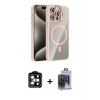 MARSİLYAN™- iPhone 15 Pro Max Kılıf Yadigar Asil Koleksiyonu - Siyah Vanessa Magic Cam + PVD Metal Kamera Lens - TU
