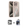 MARSİLYAN™- iPhone 15 Pro Max Kılıf Yadigar Asil Koleksiyonu - Siyah Vanessa Magic Cam + PVD Metal Kamera Lens - GS