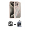 MARSİLYAN™- iPhone 15 Pro Max Kılıf Yadigar Asil Koleksiyonu - Siyah Vanessa Magic Cam + PVD Metal Kamera Lens - SH