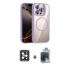 MARSİLYAN™- iPhone 15 Pro Max Kılıf Yadigar Asil Koleksiyonu - Siyah Vanessa Magic Cam + PVD Metal Kamera Lens - SH