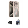 MARSİLYAN™- iPhone 15 Pro Max Kılıf Yadigar Asil Koleksiyonu - Siyah Vanessa Magic Cam + Raze Metal Kamera Lens - TMGI