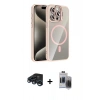 MARSİLYAN™- iPhone 15 Pro Max Kılıf Yadigar Asil Koleksiyonu - Siyah Vanessa Magic Hayalet Cam + Raze Metal Kamera Lens - LT