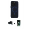 MARSİLYAN™- iPhone 15 Pro Max Kılıf Yadigar Işık - Şeffaf 360 Full Body Arka Koruyucu + Raze Metal Kamera Lens - LT