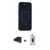 MARSİLYAN™- iPhone 15 Pro Max Kılıf Yadigar Işık - Siyah Bilvis Hayalet Cam Ekran Koruyucu + Raze Metal Kamera Lens - LT