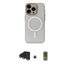 MARSİLYAN™- iPhone 15 Pro Max Kılıf Yadigar Işık - Siyah Joko Magic 5D Hayalet Cam + Raze Metal Kamera Lens - LT
