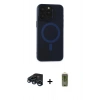 MARSİLYAN™- iPhone 15 Pro Max Kılıf Yadigar Işık - Siyah Joko Magic 5D Hayalet Cam + Raze Metal Kamera Lens - LT