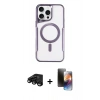 MARSİLYAN™- iPhone 15 Pro Max Kılıf Yadigar Klasik Özel Seri - Siyah 3D Antistatik Mat Seramik Nano Ekran Koruyucu + Raze Metal Kamera Lens - SH