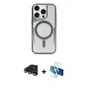 MARSİLYAN™- iPhone 15 Pro Max Kılıf Yadigar Klasik Özel Seri - Siyah 3D Antistatik Seramik Nano Ekran Koruyucu + Raze Metal Kamera Lens - LT