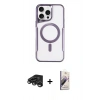 MARSİLYAN™- iPhone 15 Pro Max Kılıf Yadigar Klasik Özel Seri - Siyah Bilvis 3D Mat Cam Ekran Koruyucu + Raze Metal Kamera Lens - TMGI