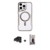 MARSİLYAN™- iPhone 15 Pro Max Kılıf Yadigar Klasik Özel Seri - Siyah Bilvis Hayalet Cam Ekran Koruyucu + Raze Metal Kamera Lens - GS