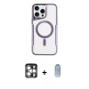 MARSİLYAN™- iPhone 15 Pro Max Kılıf Yadigar Klasik Özel Seri - Siyah Joko Magic 5D Cam + PVD Metal Kamera Lens - GS