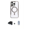 MARSİLYAN™- iPhone 15 Pro Max Kılıf Yadigar Klasik Özel Seri - Siyah Joko Magic 5D Cam + Raze Metal Kamera Lens - LT
