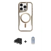 MARSİLYAN™- iPhone 15 Pro Max Kılıf Yadigar Klasik Özel Seri - Siyah Joko Magic 5D Cam + Raze Metal Kamera Lens - TMGI