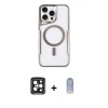 MARSİLYAN™- iPhone 15 Pro Max Kılıf Yadigar Klasik Özel Seri - Siyah Joko Magic 5D Cam + PVD Metal Kamera Lens - SH