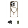 MARSİLYAN™- iPhone 15 Pro Max Kılıf Yadigar Klasik Özel Seri - Siyah Joko Magic 5D Hayalet Cam + Raze Metal Kamera Lens - GS