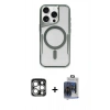 MARSİLYAN™- iPhone 15 Pro Max Kılıf Yadigar Klasik Özel Seri - Siyah Vanessa Magic Cam + PVD Metal Kamera Lens - GS