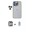 MARSİLYAN™- iPhone 15 Pro Max Kılıf Yankı Asil Serisi - Siyah Joko Magic 5D Cam + PVD Metal Kamera Lens - GS