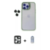 MARSİLYAN™- iPhone 15 Pro Max Kılıf Yankı Asil Serisi - Siyah Joko Magic 5D Cam + PVD Metal Kamera Lens - LT