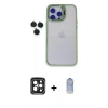 MARSİLYAN™- iPhone 15 Pro Max Kılıf Yankı Asil Serisi - Siyah Joko Magic 5D Cam + PVD Metal Kamera Lens - SH