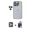 MARSİLYAN™- iPhone 15 Pro Max Kılıf Yankı Asil Serisi - Siyah Vanessa Magic Cam + PVD Metal Kamera Lens - GI