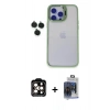 MARSİLYAN™- iPhone 15 Pro Max Kılıf Yankı Asil Serisi - Siyah Vanessa Magic Cam + PVD Metal Kamera Lens - TU