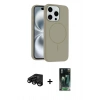 MARSİLYAN™- iPhone 15 Pro Max Kılıf Yankı Form Serisi - Şeffaf 360 Full Body Arka Koruyucu + Raze Metal Kamera Lens - SH