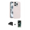 MARSİLYAN™- iPhone 15 Pro Max Kılıf Yankı Form Serisi - Şeffaf 360 Full Body Arka Koruyucu + Raze Metal Kamera Lens - GS