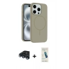 MARSİLYAN™- iPhone 15 Pro Max Kılıf Yankı Form Serisi - Şeffaf Pasifik Cam Ekran Koruyucu + Raze Metal Kamera Lens - LT