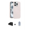 MARSİLYAN™- iPhone 15 Pro Max Kılıf Yankı Form Serisi - Siyah Joko Magic 5D Cam + Raze Metal Kamera Lens - SH