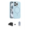 MARSİLYAN™- iPhone 15 Pro Max Kılıf Yankı Form Serisi - Siyah Joko Magic 5D Cam + Raze Metal Kamera Lens - TMGI
