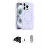 MARSİLYAN™- iPhone 15 Pro Max Kılıf Yankı Form Serisi - Siyah Joko Magic 5D Cam + Raze Metal Kamera Lens - TMGI