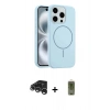 MARSİLYAN™- iPhone 15 Pro Max Kılıf Yankı Form Serisi - Siyah Joko Magic 5D Hayalet Cam + Raze Metal Kamera Lens - GS