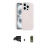 MARSİLYAN™- iPhone 15 Pro Max Kılıf Yankı Form Serisi - Siyah Joko Magic 5D Hayalet Cam + Raze Metal Kamera Lens - GS