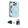 MARSİLYAN™- iPhone 15 Pro Max Kılıf Yankı Form Serisi - Siyah Vanessa Magic Cam + Raze Metal Kamera Lens - LT