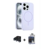 MARSİLYAN™- iPhone 15 Pro Max Kılıf Yankı Form Serisi - Siyah Vanessa Magic Cam + Raze Metal Kamera Lens - LT