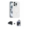 MARSİLYAN™- iPhone 15 Pro Max Kılıf Yankı Form Serisi - Siyah Vanessa Magic Cam + Raze Metal Kamera Lens - LT
