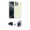 MARSİLYAN™- iPhone 15 Pro Max Kılıf Yankı Form Serisi - Siyah Vanessa Magic Cam + Raze Metal Kamera Lens - LT