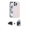MARSİLYAN™- iPhone 15 Pro Max Kılıf Yankı Form Serisi - Siyah Vanessa Magic Cam + Raze Metal Kamera Lens - TMGI