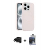 MARSİLYAN™- iPhone 15 Pro Max Kılıf Yankı Form Serisi - Siyah Vanessa Magic Cam + Raze Metal Kamera Lens - SH