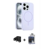 MARSİLYAN™- iPhone 15 Pro Max Kılıf Yankı Form Serisi - Siyah Vanessa Magic Cam + Raze Metal Kamera Lens - SH