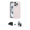 MARSİLYAN™- iPhone 15 Pro Max Kılıf Yankı Form Serisi - Siyah Vanessa Magic Hayalet Cam + Raze Metal Kamera Lens - LT