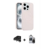 MARSİLYAN™- iPhone 15 Pro Max Kılıf Yankı Form Serisi - Siyah Vanessa Magic Hayalet Cam + Raze Metal Kamera Lens - GS