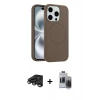 MARSİLYAN™- iPhone 15 Pro Max Kılıf Yankı Form Serisi - Siyah Vanessa Magic Hayalet Cam + Raze Metal Kamera Lens - TMGI