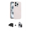 MARSİLYAN™- iPhone 15 Pro Max Kılıf Yankı Form Serisi - Siyah Vanessa Magic Hayalet Cam + Raze Metal Kamera Lens - TMGI